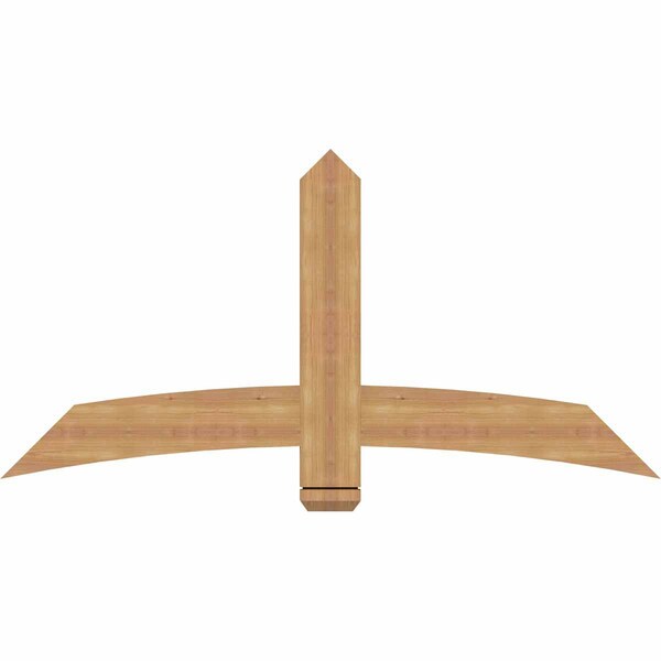 Ekena Millwork Bellingham Timber Gable Bracket, Western Red Cedar, 60"W x 30"H x 1 1/2"D x 5 1/2"F, 12/12 Pitch GBW060X30X0206BEL00SWR - main